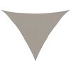 vidaXL p&auml;ikesevari puri 160 g/m&sup2; kolmnurkne helehall 2,5 x 2,5 x 3,5 m HDPE