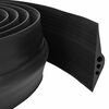 vidaXL Garaaži p&otilde;randatihend Must 78 x 14 mm 1 m EPDM kumm