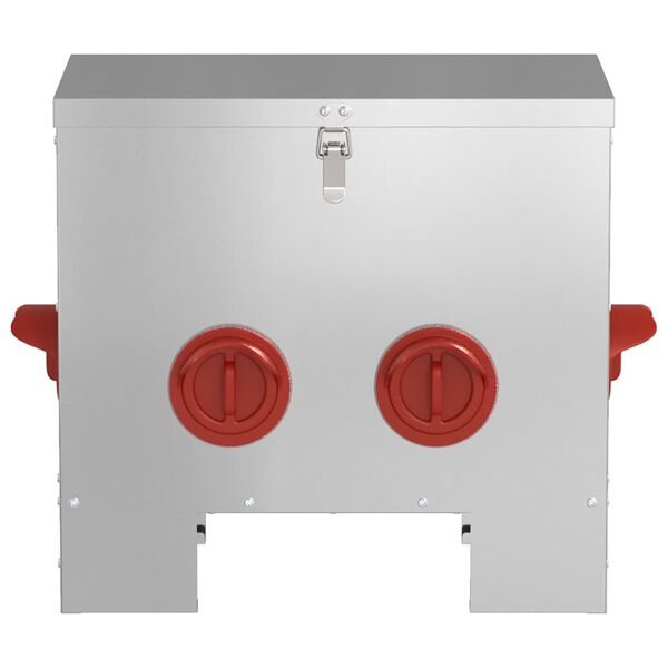 vidaXL Kanali feeder Hõbedane 60.5 x 29 x 51 cm Tsinkteras