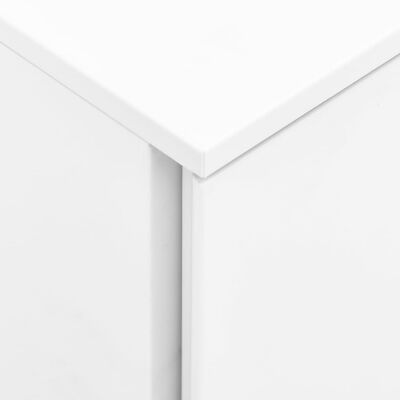 vidaXL mobiilne kontorikapp, valge, 39 x 45 x 67 cm, teras