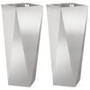 vidaXL Taimekast 2 pcs H&otilde;bedane 30 x 30 x 75 cm Roostevaba teras