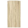 vidaXL ustega raamaturiiul, Sonoma tamm, 204x37x75 cm, tehispuit