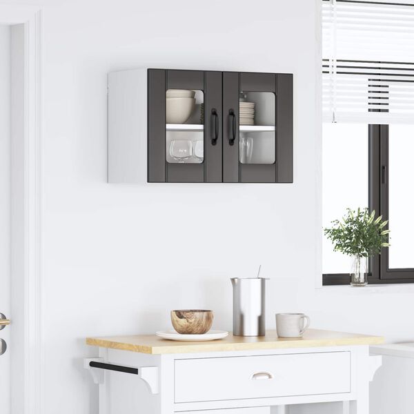 vidaXL Köögikapp riiuliga ladustamisega Must 60 x 31 x 40 cm Tehispuit