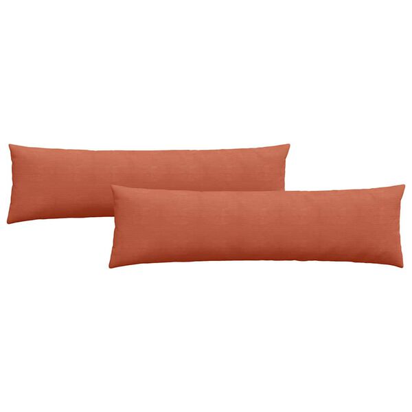 vidaXL Diivanipadjad 2 pcs Punane oranž 145 x 40 cm Korter kangas