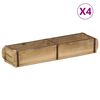 vidaXL Kandik 4 pcs Pruun 57 x 15 x 9 cm Tugev taastatud puit