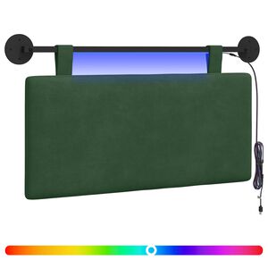 vidaXL Rippuv voodipeats LED-valgustusega Jungle roheline