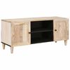 vidaXL TV &Uuml;ksused riiuliga uksega Valge 105 x 33 x 46 cm Tehispuit