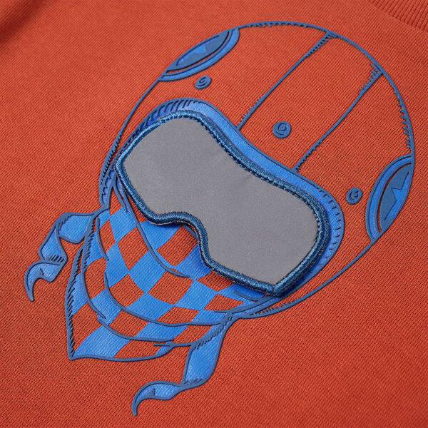 Laste dressipluus, hele roostevärv, 128