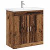 vidaXL Vannitoa m&ouml;&ouml;bleset Vana puit 81 x 40 x 84,5 cm Tehispuit