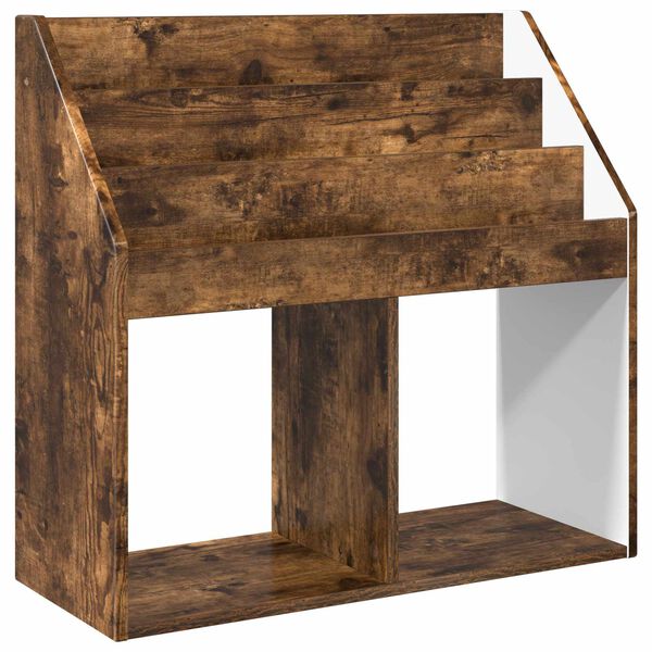 vidaXL Laste Raamatuhind Suitsetatud tamm 72,5 x 29,5 x 69 cm