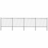 vidaXL aiapiire odaotsaga, terasest, 671 x 150 cm, must