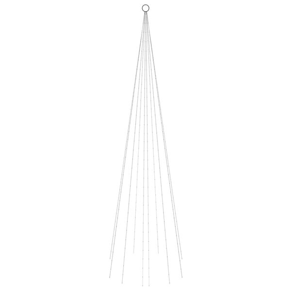 vidaXL j&otilde;ulupuu vaiaga, soe valge, 310 LEDi, 300 cm