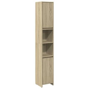 vidaXL vannitoakapp Sonoma tamm 30 x 30 x 183,5 cm tehispuit