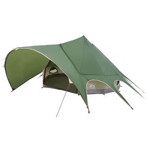 vidaXL Teepee telk 5 inimesele Roheline ja Hall 415 x 415 x 247 cm