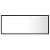 vidaXL LED vannitoa peeglikapp, hall, 100x8,5x37 cm, akr&uuml;&uuml;l
