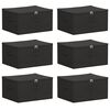 vidaXL Salvestuskarp 6 tk Mittekootud kangas 43 x 34 x 23 cm 33,6 L
