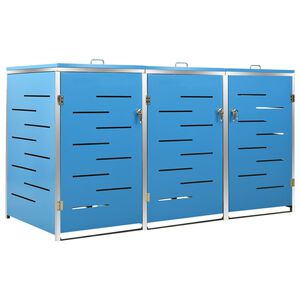 vidaXL kolme pr&uuml;gikasti kuur 207x77,5x112,5 cm, roostevaba teras