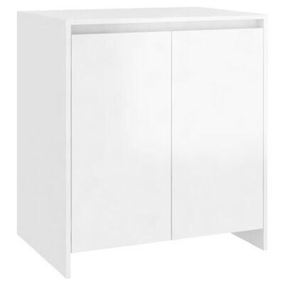 vidaXL puhvetkapp, kõrgläikega valge, 70x41x75 cm, tehispuit