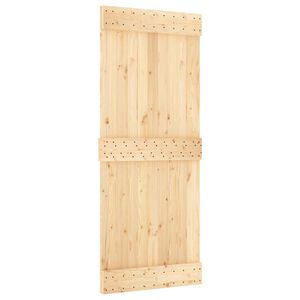 vidaXL Libisev uks NARVIK Naturaalne ja must 85 x 210 cm (152,5 cm)