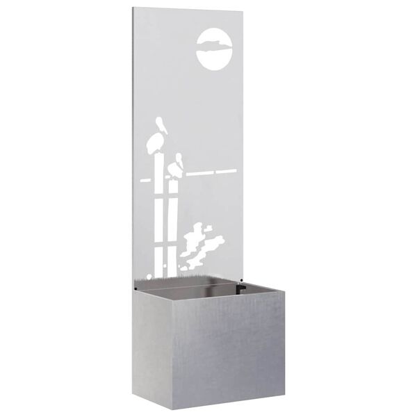 vidaXL Aia privaatsuse kate H&otilde;be 50 x 140 cm Roostevaba teras