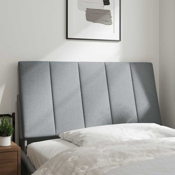 vidaXL voodipeatsi padi Hanko, helehall, 100 cm, kangas