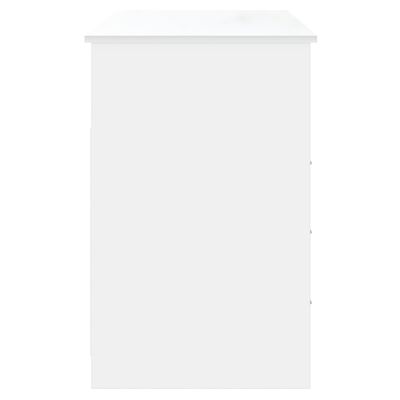 vidaXL sahtlitega kirjutuslaud, valge, 102 x 50 x 76 cm, tehispuit