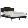 vidaXL Voodi raam peaga Must 120 x 190 cm Samet