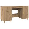 vidaXL Laud riiuliga uksega k&auml;sit&ouml;&ouml;tamm 140 x 50 x 75 cm Tehispuit