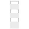 vidaXL Pesukaapp ladustamisega uksega Valge Tehispuit