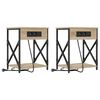 vidaXL &Ouml;&ouml;lambi kapp 2 tk Sonoma tamm 41 x 31 x 51 cm Tehispuit