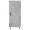 vidaXL k&otilde;rge kapp, betoonhall, 34,5x34x180 cm, tehispuit