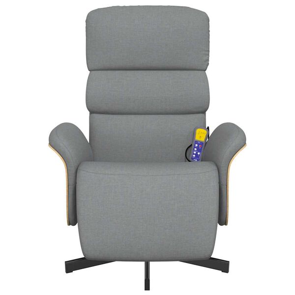 vidaXL massaažitool jalatoega, helehall, kangas