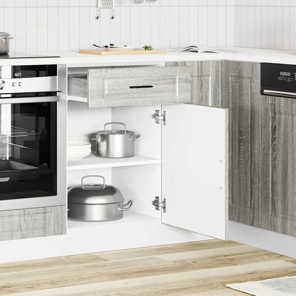 vidaXL k&ouml;&ouml;gi aluskapp "Porto", hall sonoma tamm, tehispuit