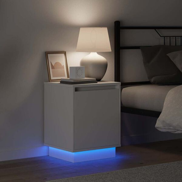 vidaXL &Ouml;&ouml;lambi kapp Valge 39 x 34,5 x 50 cm Tehispuit