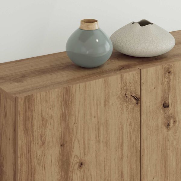 vidaXL Teleri seinakapp Seinale kinnitatav 5 pcs K&auml;sit&ouml;&ouml;puu Tehispuit