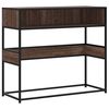 vidaXL konsoollaud pruun tamm 90x35x80 cm Engineered Wood