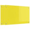 vidaXL K&ouml;&ouml;giseina paneel 2 pcs Kollane 80 x 50 cm karastatud klaas