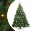 vidaXL Tehisj&otilde;ulupuu koos 300 LED-iga Roheline 210 cm PE ja PVC