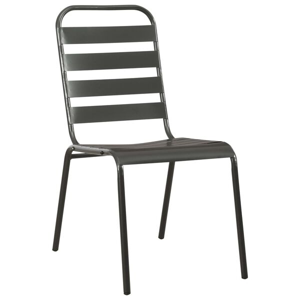 vidaXL 9-osaline aiamööblikomplekt, teras, tumehall