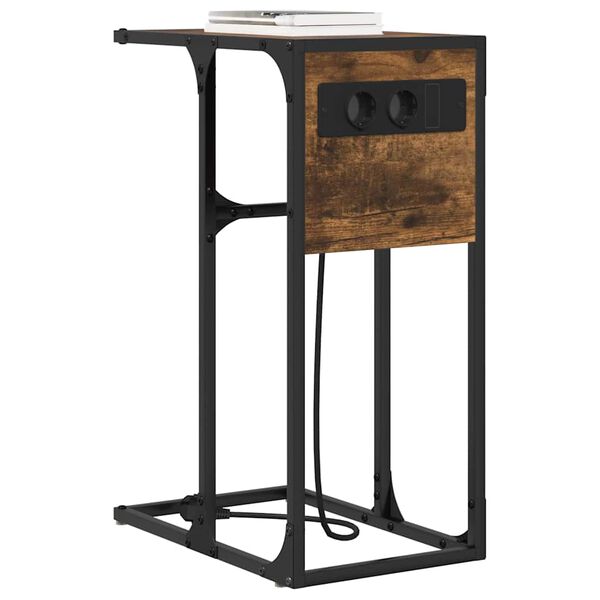 vidaXL &Ouml;&ouml;lambi kapp Suitsetatud tamm 41,5 x 26 x 60,5 cm Tehispuit