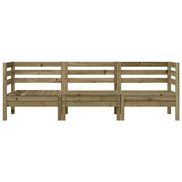 vidaXL 3-kohaline aiadiivan, immutatud m&auml;nnipuit