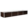 vidaXL aia taimelava pruun 320 x 80 x 45 cm tsingitud teras