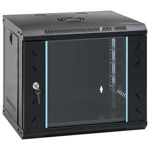 vidaXL 9U seinale kinnitatav v&otilde;rgukapp 19" IP20 53x40x45 cm