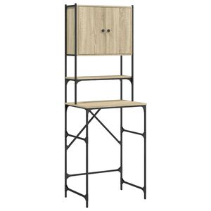vidaXL pesumasinakapp, Sonoma tamm, 68x48,5x194 cm