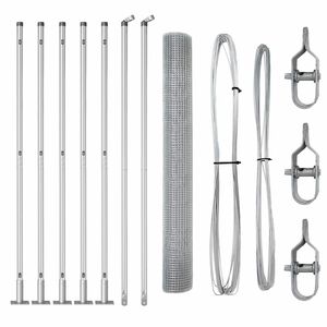 vidaXL Keevitatud Traat Aed Betoonalusega 10 x 0,8 m (L x K)