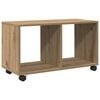 vidaXL ratastel kapp, k&auml;sit&ouml;&ouml;tamm, 72x33x42,5 cm, tehispuit