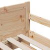 vidaXL Voodi raam madratsiga peaga Pruun 80 x 200 cm Tahke m&auml;nd