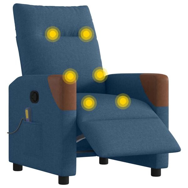 vidaXL elektriline massaažitool, sinine, kangas