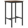 vidaXL Baarilaud 52 x 52 x 110 cm Tehispuit Suitsutatud tamm Ristk&uuml;lik
