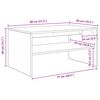 vidaXL Kohvilaud Suitsetatud tamm 80 x 50 x 40 cm Tehispuit
